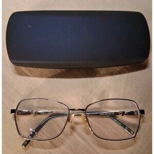ESCADA Eyeglasses Frames VESB64 COL.0492 Blue/Gold Rectangular Crystals -135